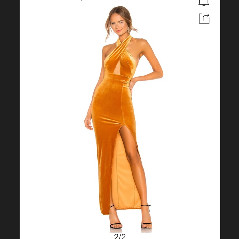 Michael Costello for Revolve velvet gown